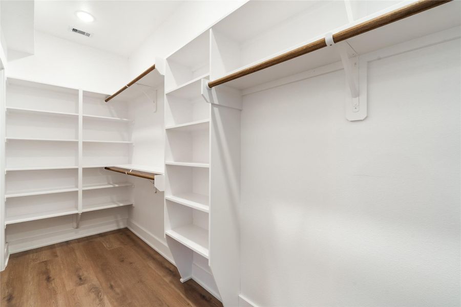 A closet designed to stay organized, not just store more. A closet designed to stay organized, not just store more.