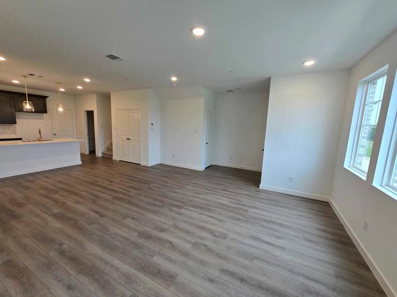 Open Kitchen-Living-Dining Room Construction Progress