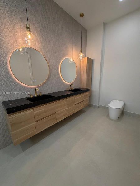 Furnished interior view inside a new home in , Miami (Image 10).