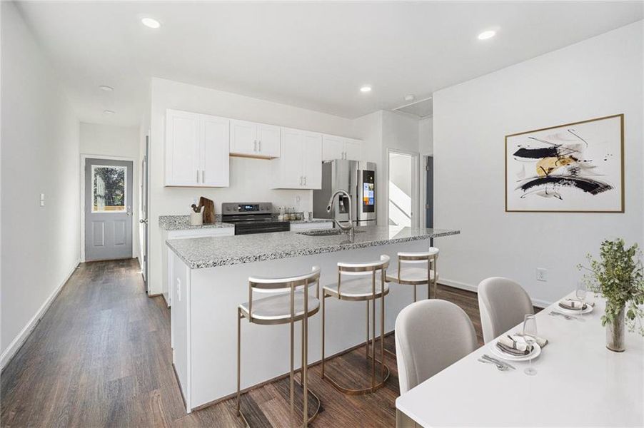 Furnished interior view inside a new home in , Atlanta (Image 9).