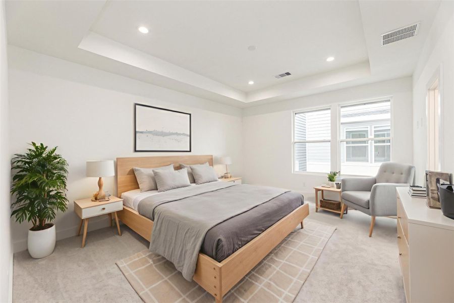 Furnished interior view inside a new home in , Houston (Image 10).