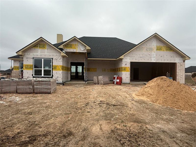 In-progress construction of a new home in , Hewitt, TX (Image 3).
