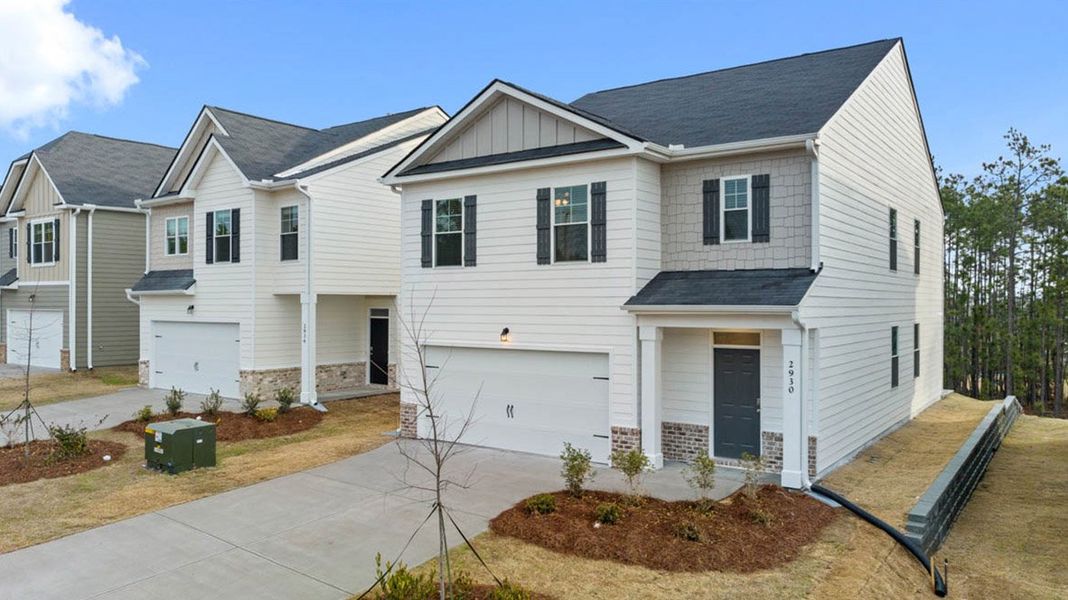 Front exterior of a new home in The Islands, Beech Island, SC, highlighting curb appeal (Image 19).
