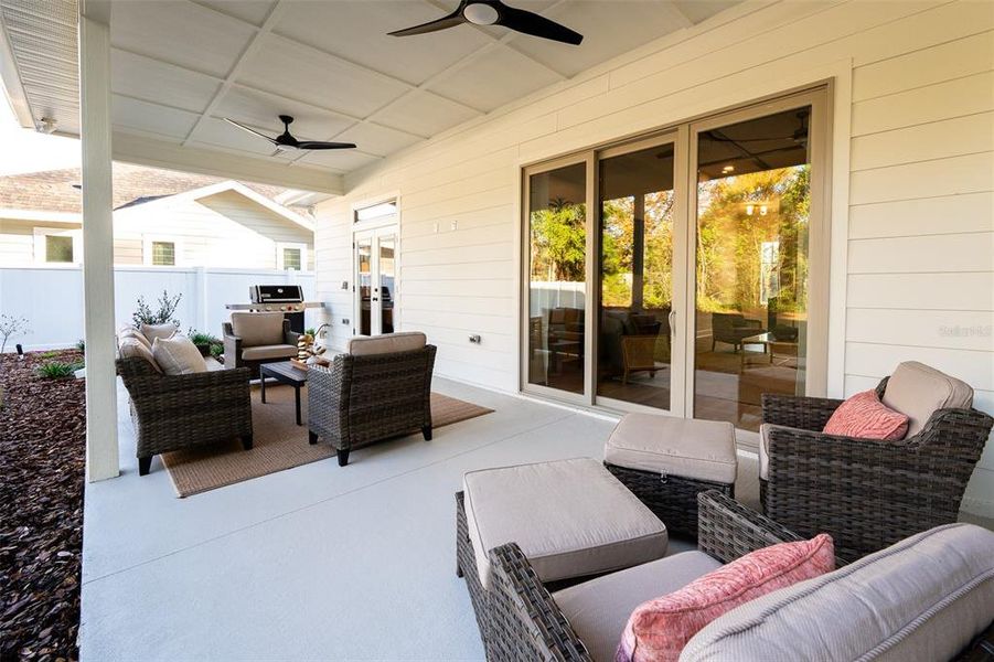 Exterior details and patio area of a home in , Newberry (Image 4). Exterior details and patio area of a home in , Newberry (Image 4).