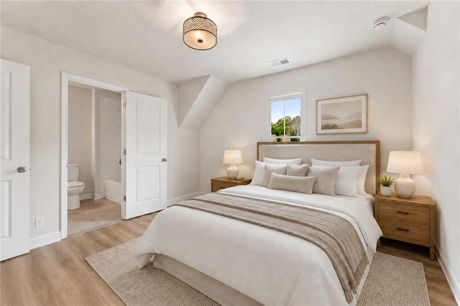 Furnished interior view inside a new home in Parkside, Tucker (Image 10). Furnished interior view inside a new home in Parkside, Tucker (Image 10).