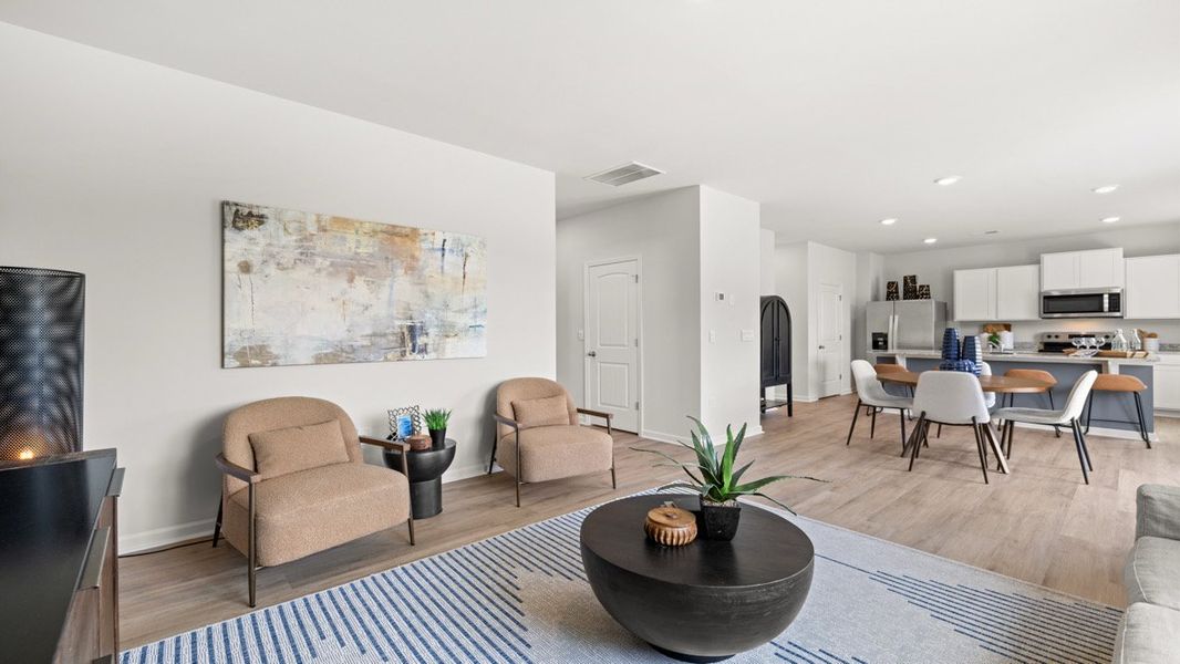 Representative furnished interior of a home built from the BELHAVEN by D.R. Horton in Pointe Park, Union City (Image 26).