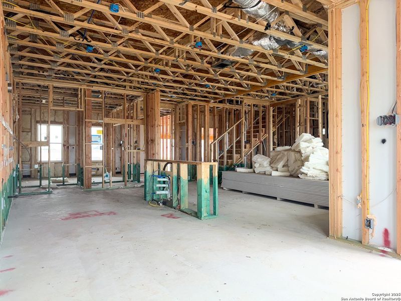 In-progress construction of a new home in Cordova Trails, Seguin, TX (Image 23).