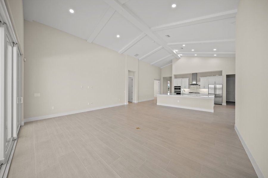 Representative unfurnished interior of a home built from the Weatherly by Homes by Towne in Palmera at Wellen Park, Venice (Image 8).