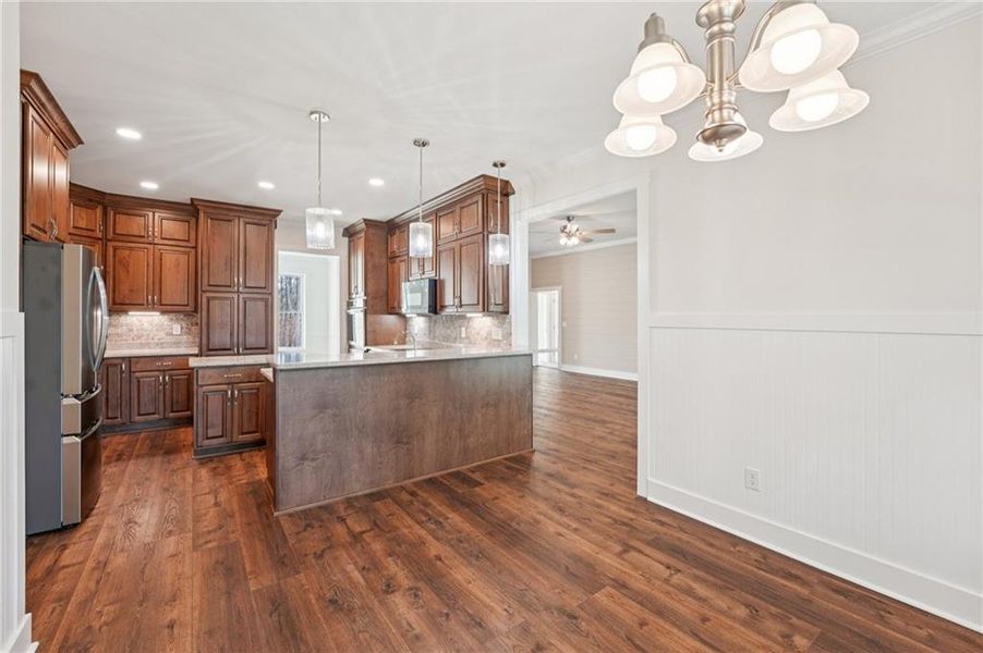 Furnished interior view inside a new home in , Canton (Image 48).