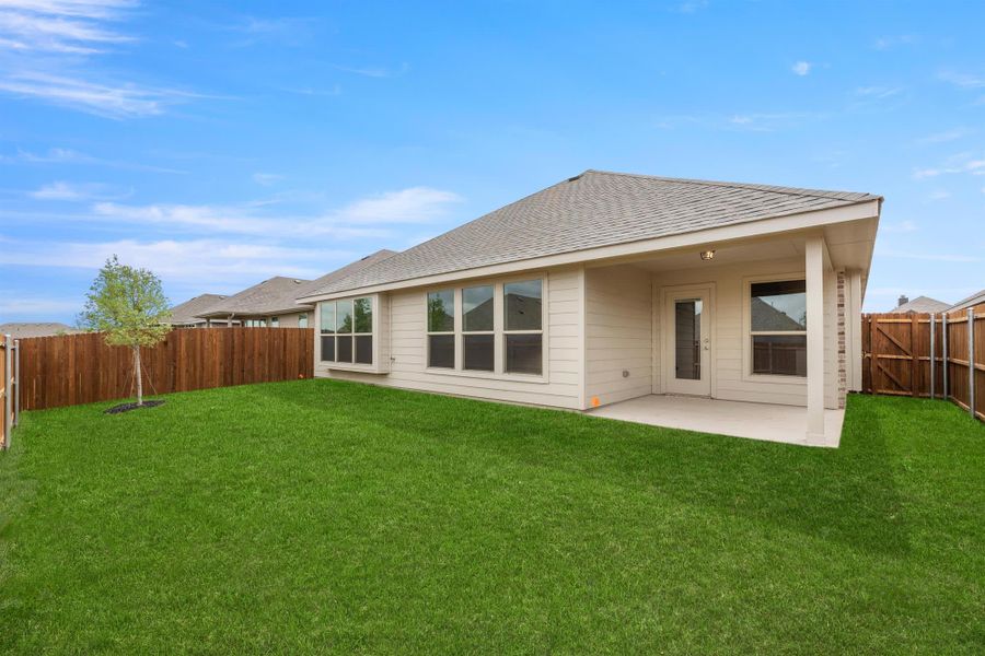 Back Yard | Concept 1991 at Chisholm Hills in Cleburne, TX by Landsea Homes