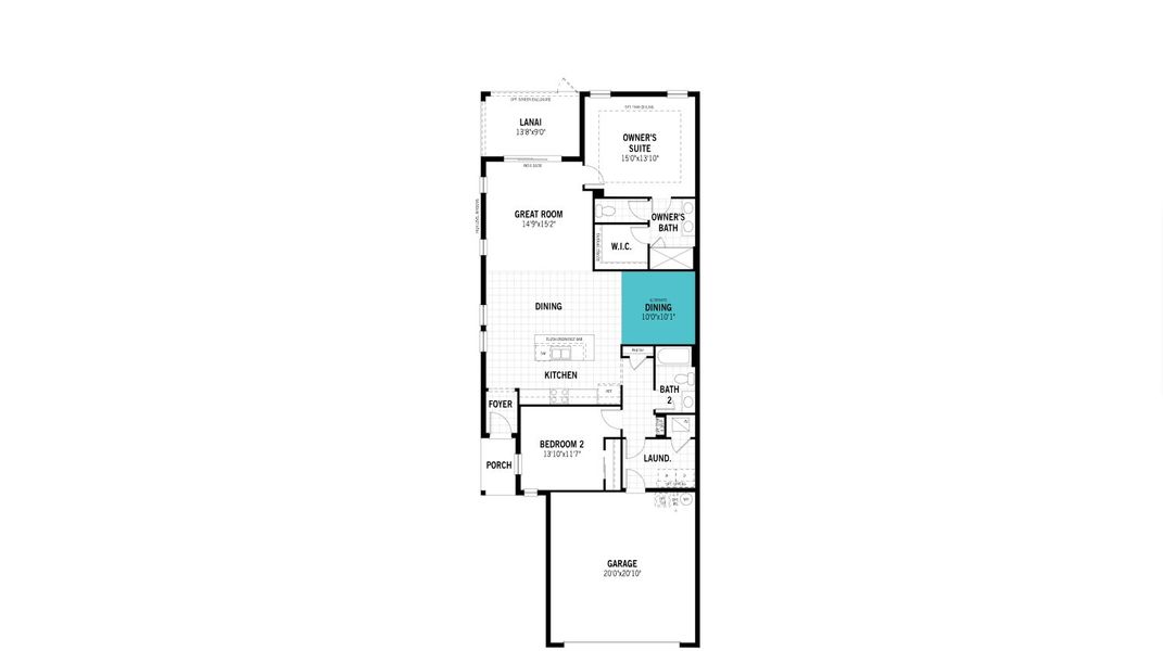 2D floor plan layout of this home in Bonavie Cove, Fort Myers, FL (Image 2). 2D floor plan layout of this home in Bonavie Cove, Fort Myers, FL (Image 2).