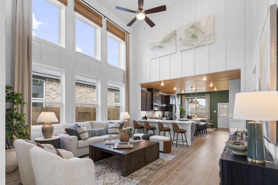 Representative furnished interior of a home built from the Durham by Chesmar Homes in Emory Glen, Magnolia (Image 2).