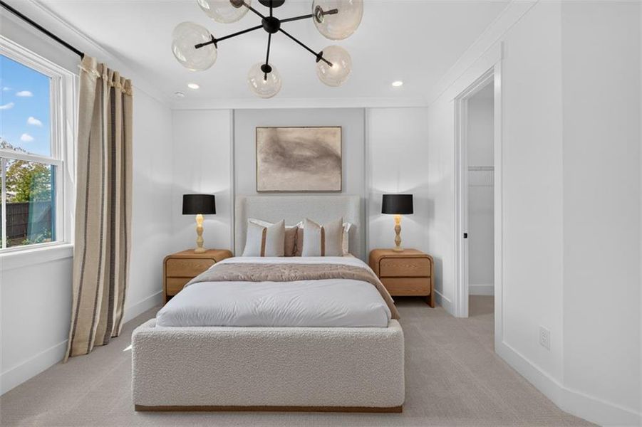 Furnished interior view inside a new home in Villages at Sharon Springs, Cumming (Image 16).