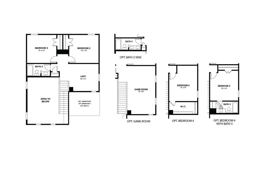 2D floor plan layout of this home in Churchill, Anna, TX (Image 3). 2D floor plan layout of this home in Churchill, Anna, TX (Image 3).