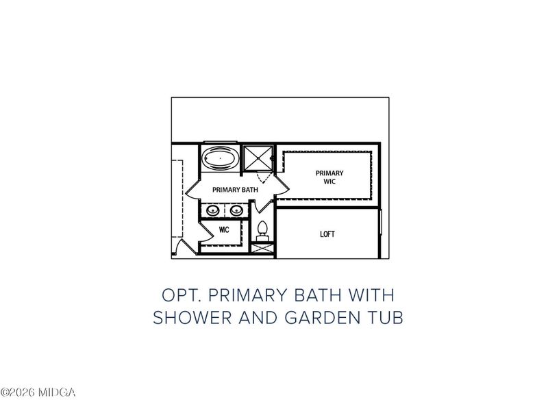 2D floor plan layout of this home in Langston Place, Perry, GA (Image 4).