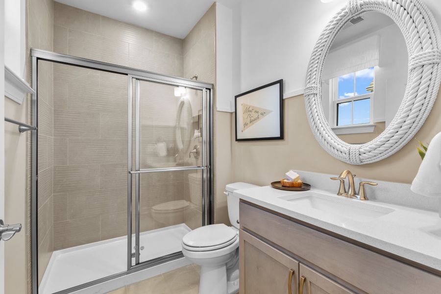 Representative furnished interior of a home built from the The Seashore Multigen by Chesapeake Homes in Coastal Club of the Carolinas, Calabash (Image 44).