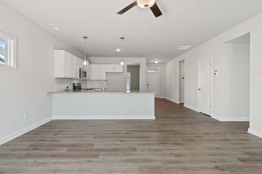 Representative furnished interior of a home built from the Camellia by Caviness & Cates Communities in Bartlett Manor, Youngsville (Image 21).
