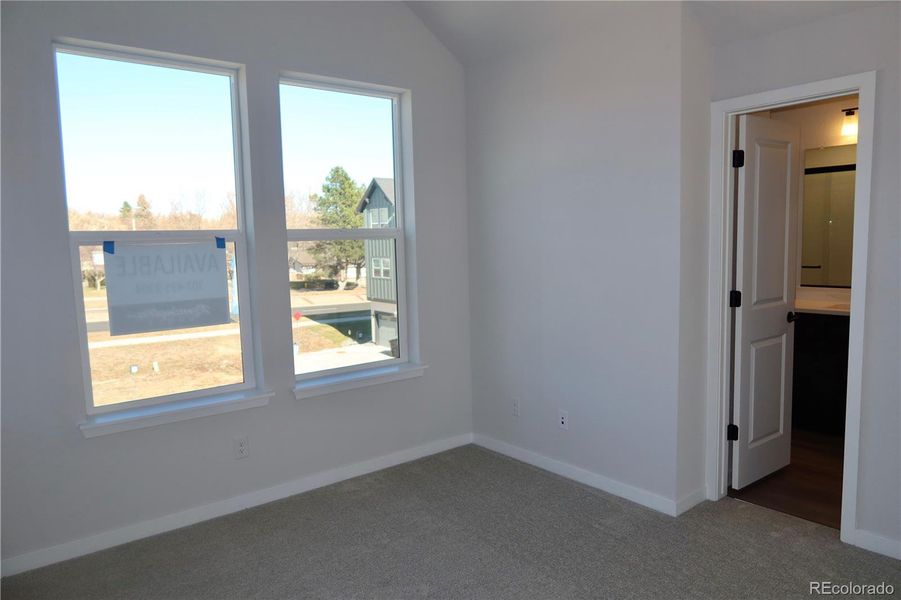 Bedroom #1 with attached bath and walk-in closet
