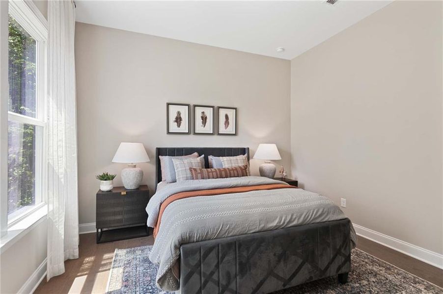 Furnished interior view inside a new home in East Harbor II at Chestatee, Dawsonville (Image 22).