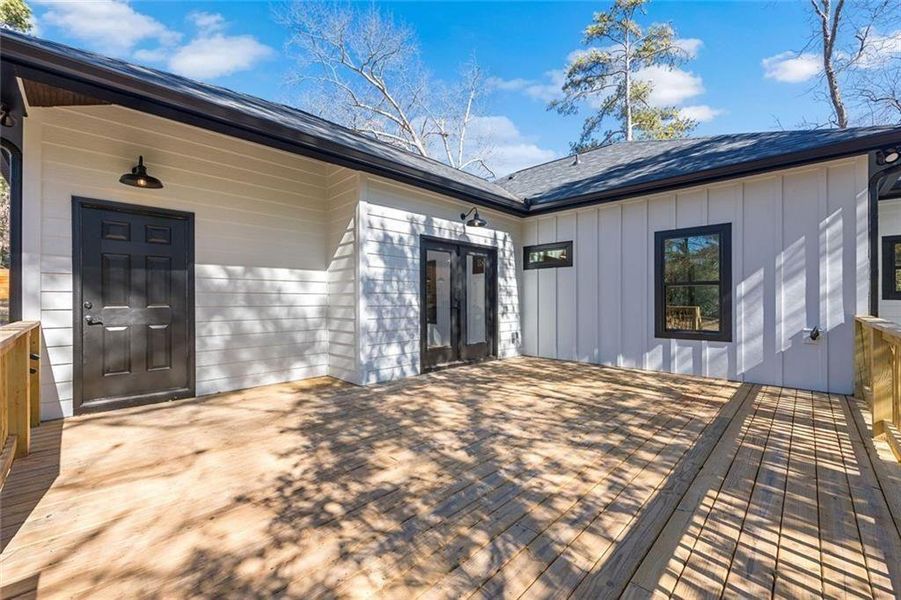 Exterior details and patio area of a home in , Atlanta (Image 4). Exterior details and patio area of a home in , Atlanta (Image 4).