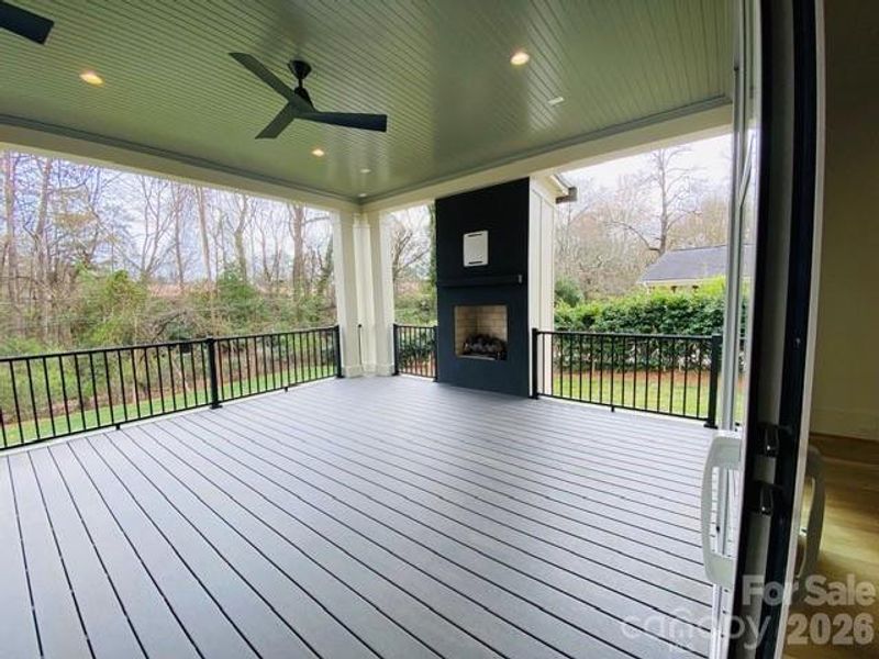 Exterior details and patio area of a home in , Charlotte (Image 27).