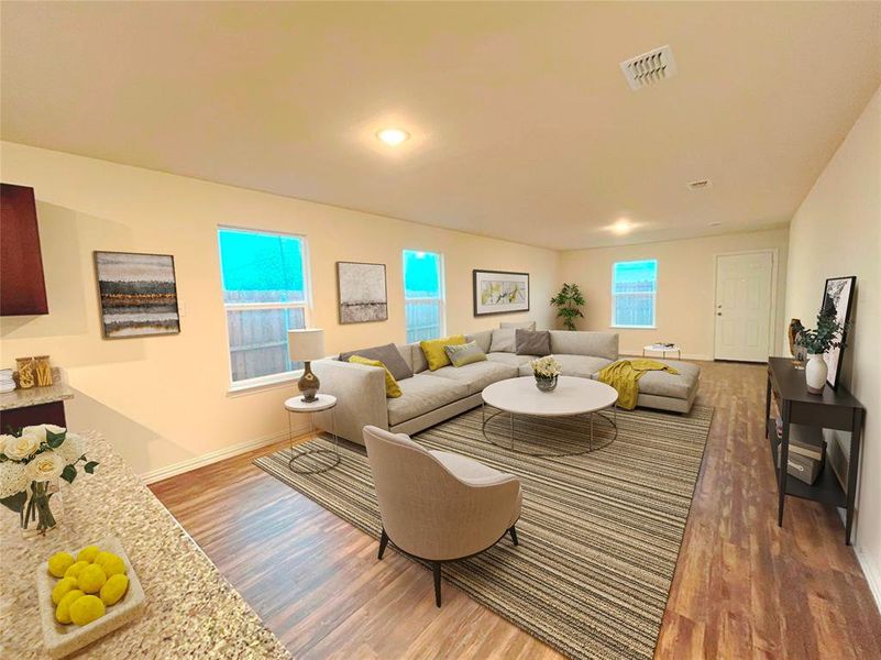 Furnished interior view inside a new home in Labein Villas, Greenville (Image 9). Furnished interior view inside a new home in Labein Villas, Greenville (Image 9).