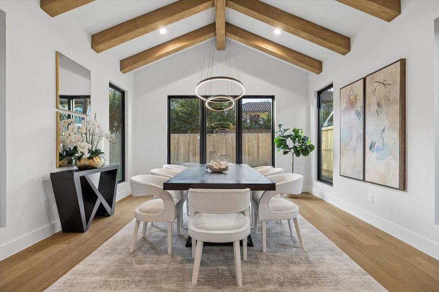 Furnished interior view inside a new home in , Houston (Image 10).