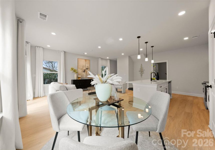 Furnished interior view inside a new home in , Charlotte (Image 32).