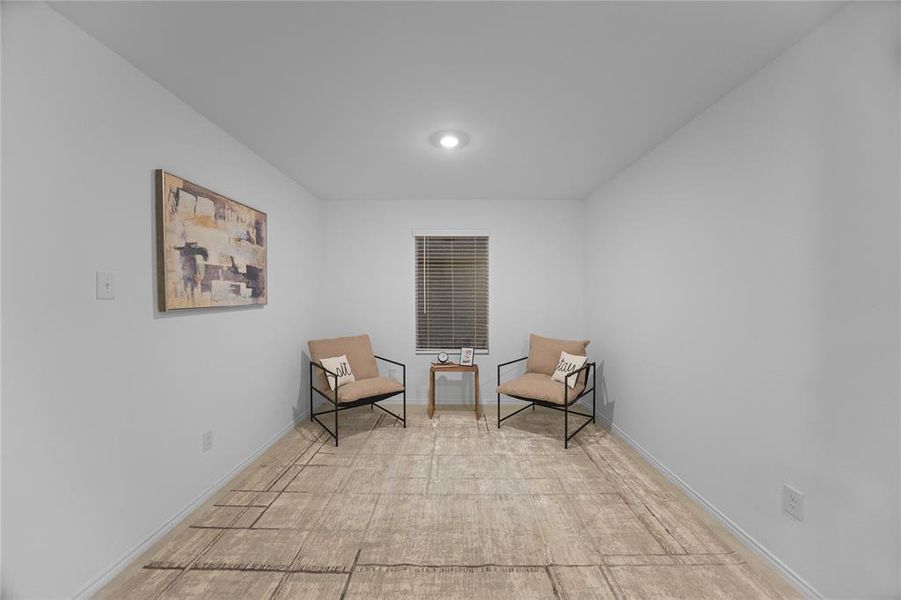 Furnished interior view inside a new home in Mobberly Farms: Watermill Collection, Pilot Point (Image 8).