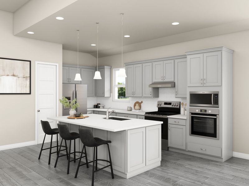 Representative furnished interior of a home built from the Palmetto by Beazer Homes in Austin Point, Richmond (Image 4).