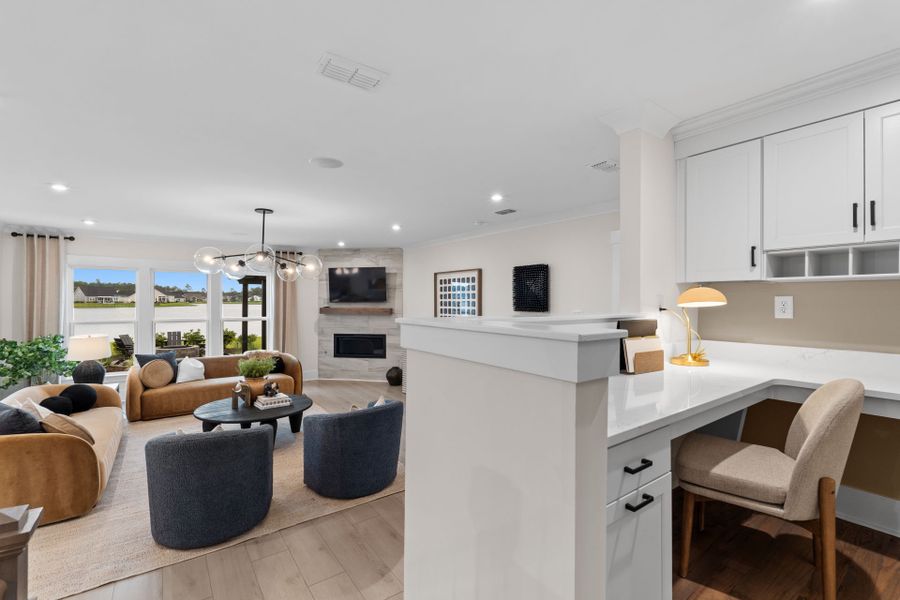 Representative furnished interior of a home built from the Vanderbilt by Pulte Homes in Indigo Bay, Myrtle Beach (Image 10). Representative furnished interior of a home built from the Vanderbilt by Pulte Homes in Indigo Bay, Myrtle Beach (Image 10).