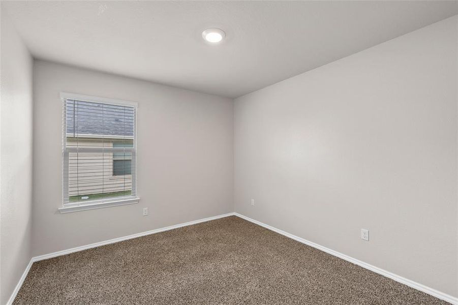 Spare room with carpet floors and baseboards Spare room with carpet floors and baseboards