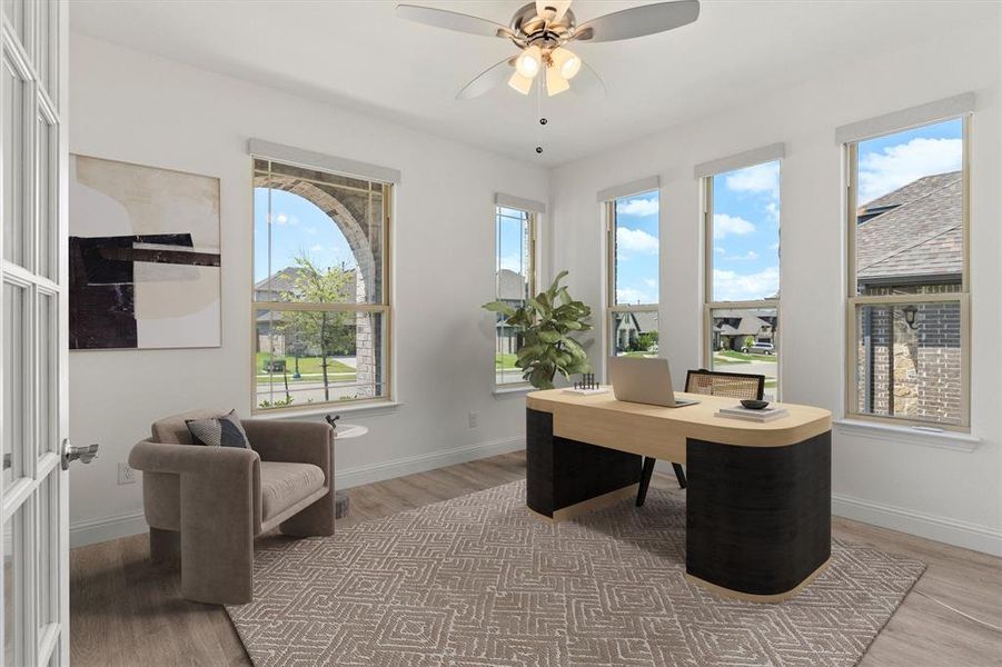 Furnished interior view inside a new home in , Wylie (Image 5).