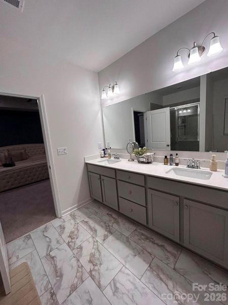 Furnished interior view inside a new home in Sanders Ridge, Troutman (Image 7).