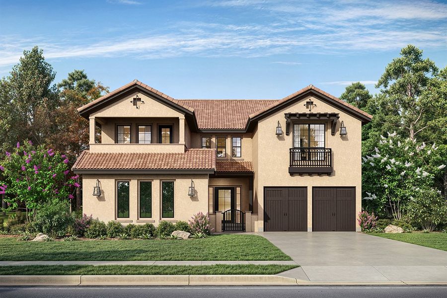 Representative exterior photo of a completed home built from the Catalina by Landon Homes in Fields - Brookside North, Frisco, TX (Image 15). Representative exterior photo of a completed home built from the Catalina by Landon Homes in Fields - Brookside North, Frisco, TX (Image 15).