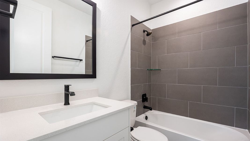 Representative furnished interior of a home built from the Tyler by Risewell Homes in The Porch at Du Pre, Buda (Image 4).