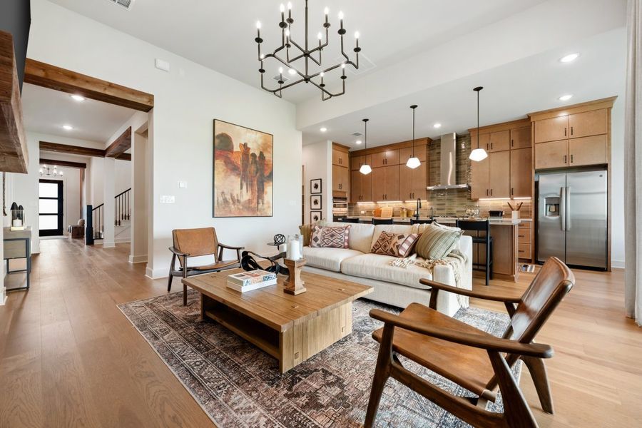 Representative furnished interior of a home built from the Sawgrass by Ashton Woods in Lagos Reserve, Manor (Image 8). Representative furnished interior of a home built from the Sawgrass by Ashton Woods in Lagos Reserve, Manor (Image 8).