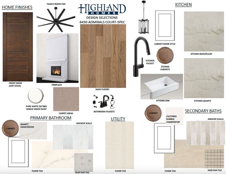 Sample of building materials used in homes in Aster Park, McKinney (Image 20).