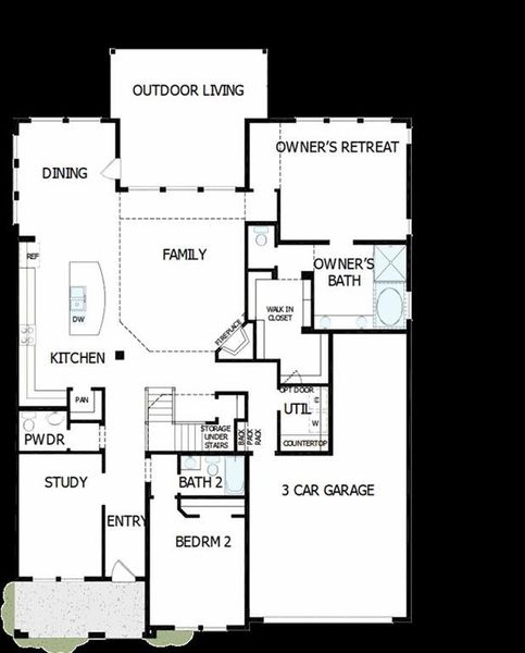 The success of a floorplan is the way you can move through it…You’ll be amazed at how well this home lives…We call it traffic patterns.