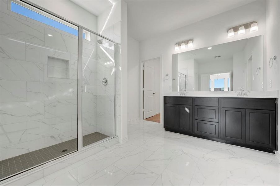 Furnished interior view inside a new home in Lily Creek at Sutton Fields, Aubrey (Image 10). Furnished interior view inside a new home in Lily Creek at Sutton Fields, Aubrey (Image 10).