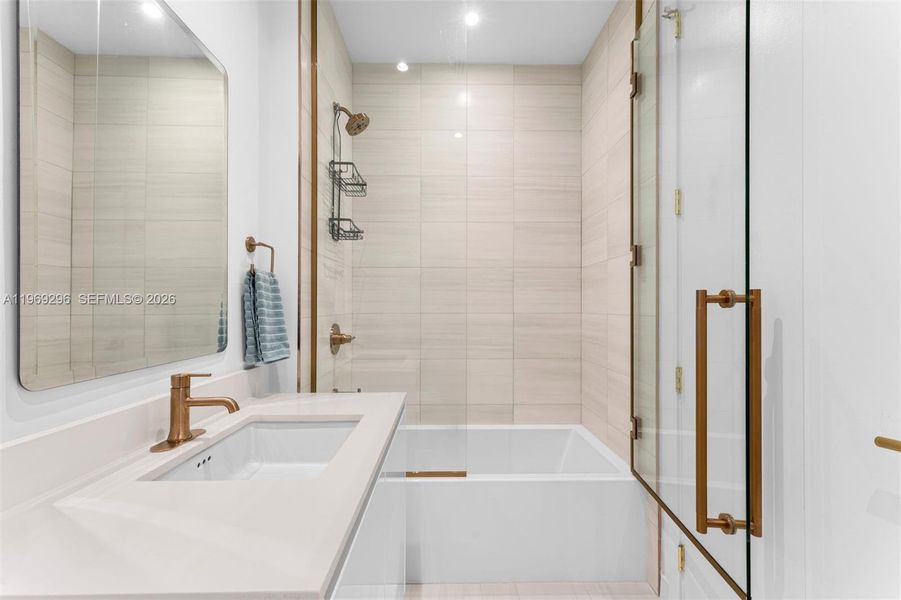 Furnished interior view inside a new home in , Miami (Image 20).