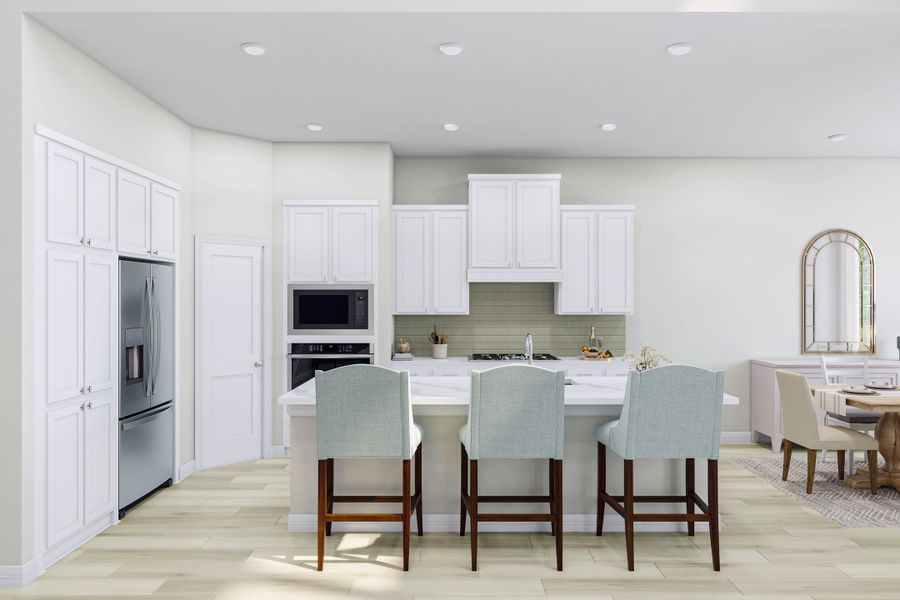 Representative furnished interior of a home built from the Verdin by Tri Pointe Homes in Oakhill Reserve, Tomball (Image 8).