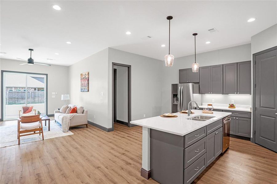 Furnished interior view inside a new home in , Royse City (Image 23). Furnished interior view inside a new home in , Royse City (Image 23).