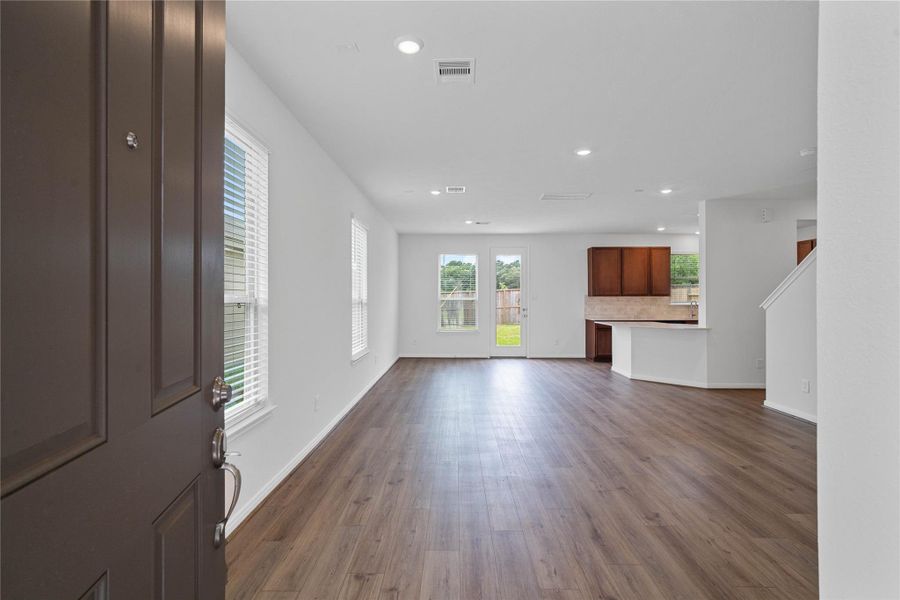 Welcome inside 19827 Corberry Park! You are immediately drawn to the open concept living space and the warm toned vinyl plank flooring!