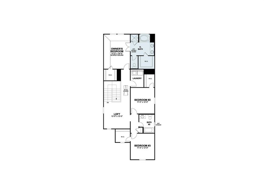 2D floor plan layout of this home in Heritage, Dripping Springs, TX (Image 4).