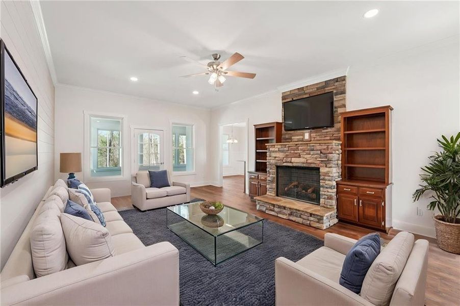 Furnished interior view inside a new home in , Canton (Image 6).