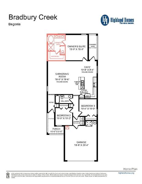 Begonia - Home Layout