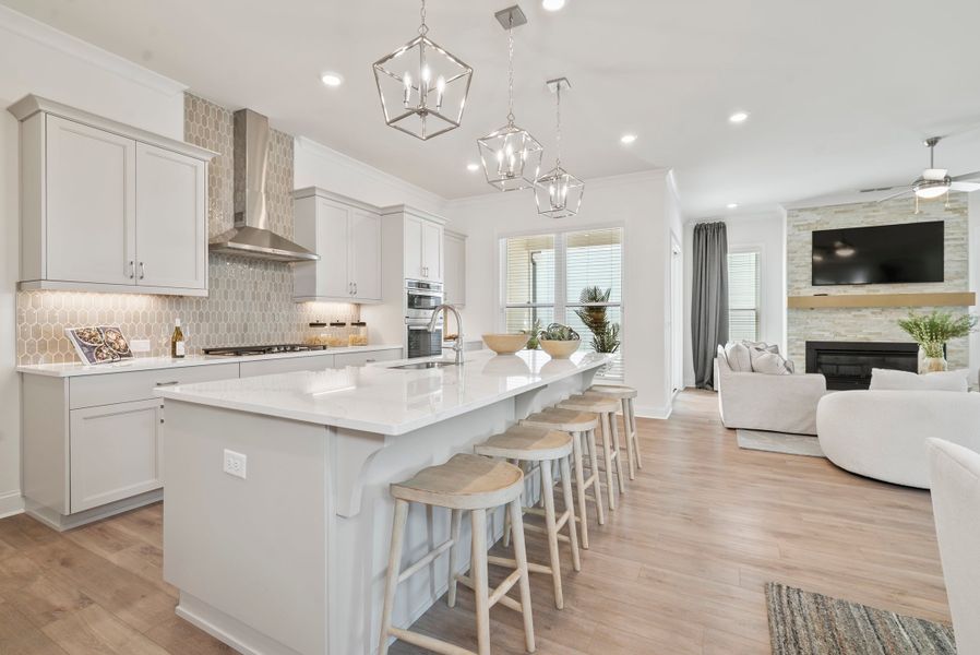 Representative furnished interior of a home built from the The Hickory by The Providence Group in Promenade at Sawnee Village, Cumming (Image 15).