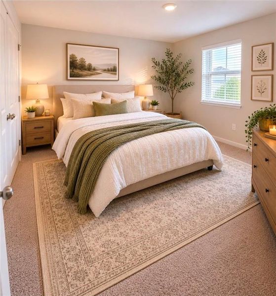 Furnished interior view inside a new home in Alcovy Trace, Lawrenceville (Image 14).