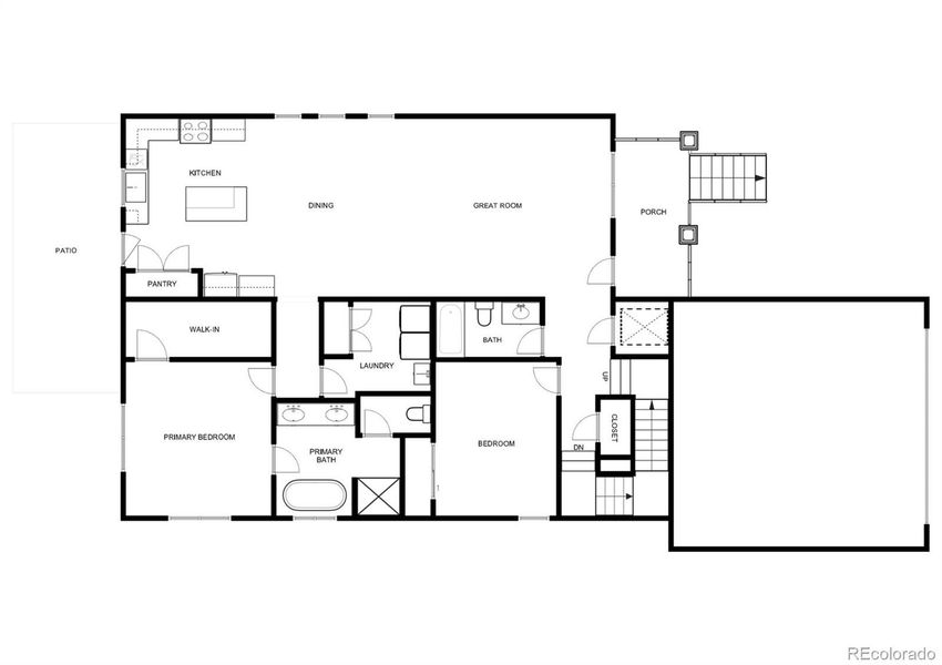 Main level floor plan Main level floor plan